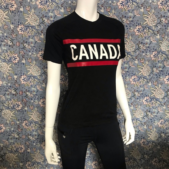 Adidas Prime Tee Youth Size Medium Olympic Games Team Canada Stretch Sport Shirt - Picture 6 of 17